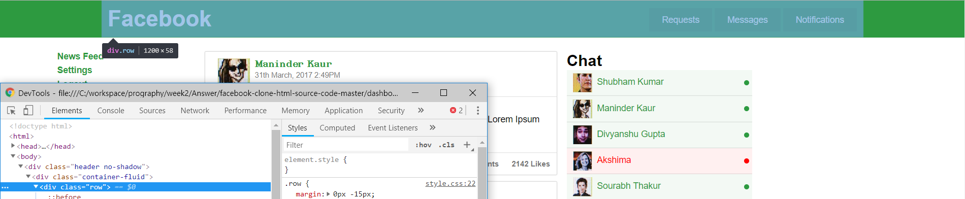 18-09-16-facebook-clone-dashboard-row